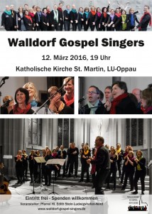 Plakat Konzert am 12.3.2016 um 19 Uhr in LU-Oppau